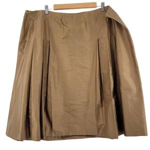 Lafayette 148 New York 100% Silk Skirt 22 Rum NWT